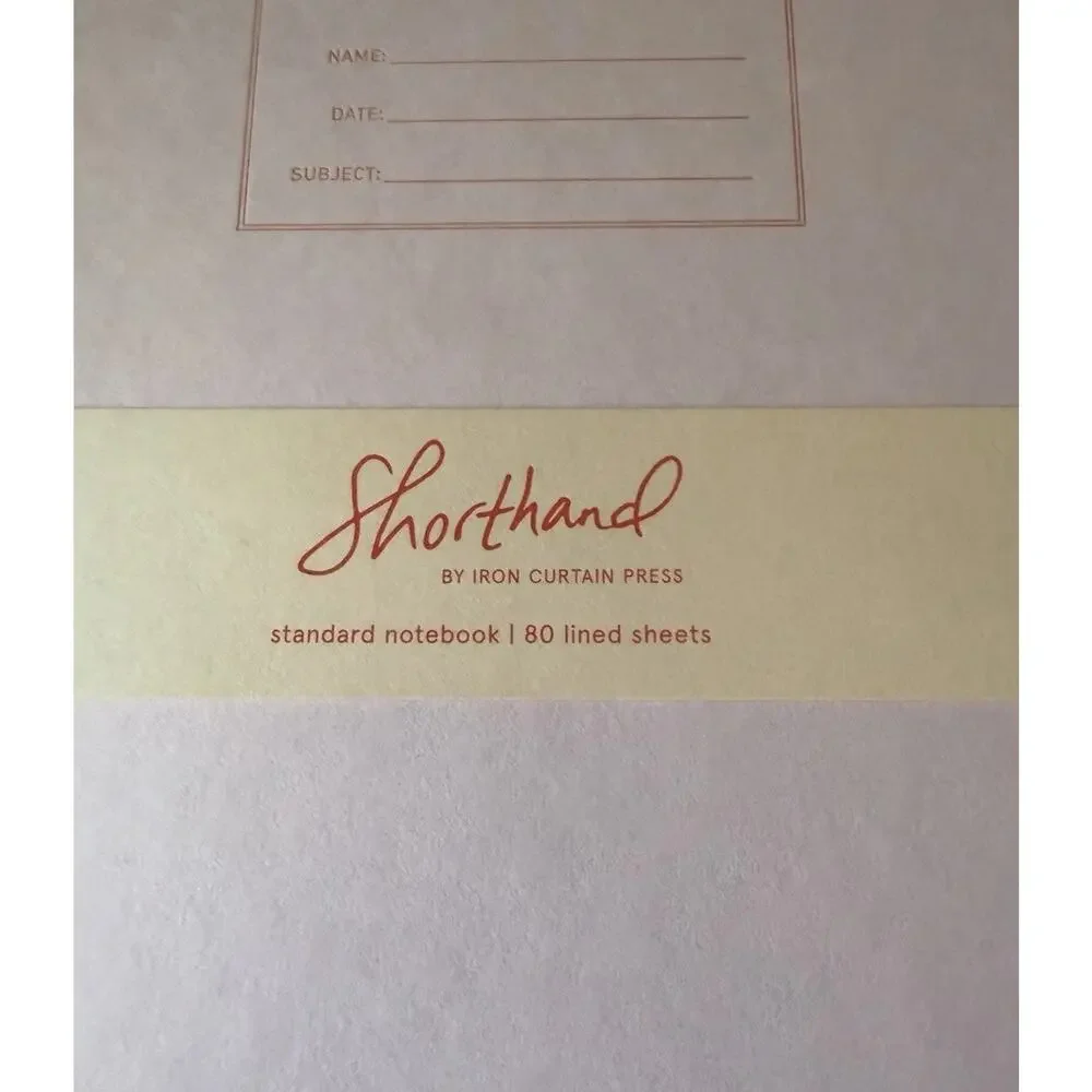 Shorthand by Iron Curtain Press Notebook Task Pad Set Modern Stationery Unused